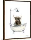 “Highland Cow in Tub“, Yvette St. Amant