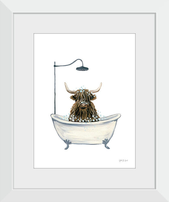 “Highland Cow in Tub“, Yvette St. Amant