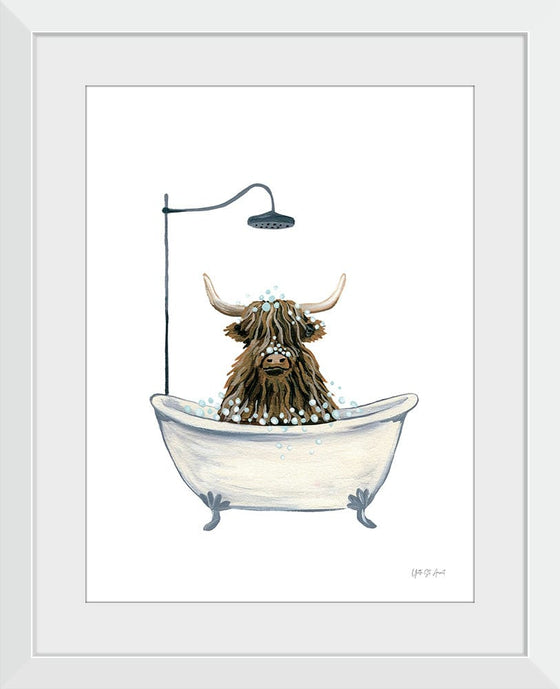 “Highland Cow in Tub“, Yvette St. Amant