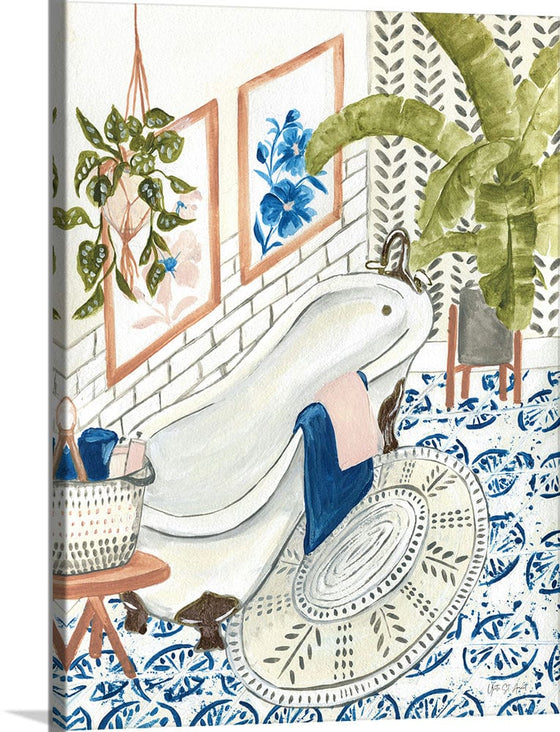 “Boho Chic Bath I“, Yvette St. Amant