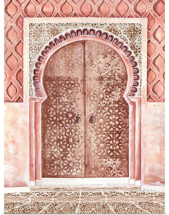 “Moroccan Streets Tiled Entrance“, Yvette St. Amant