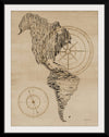 “Sepia Map of Americas“, Yvette St. Amant