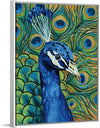 “Peacock Profile“, Yvette St. Amant