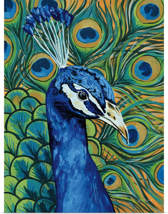 “Peacock Profile“, Yvette St. Amant