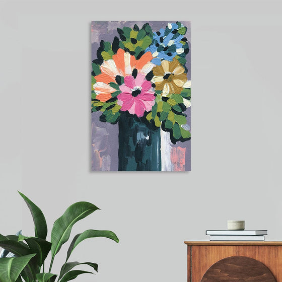 “Painterly Florals in Vase I“, Yvette St. Amant