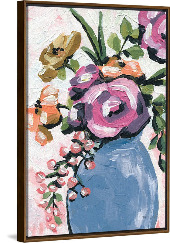 “Painterly Florals in Vase II“, Yvette St. Amant