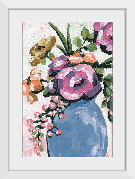 “Painterly Florals in Vase II“, Yvette St. Amant