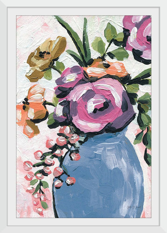 “Painterly Florals in Vase II“, Yvette St. Amant