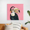 “Wild I Sq” by Yvette St. Amant: Dive into the vibrant and whimsical world of Yvette St. Amant with “Wild I Sq,” a captivating artwork that marries the natural with the contemporary. This exquisite print captures a majestic toucan, adorned with vibrant headphones, offering a playful yet elegant touch to any space. The bold pink backdrop accentuates the bird’s striking features, creating a visual spectacle that is both charming and modern.