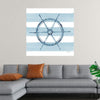 “Nautical Ship Wheel” by Yvette St. Amant invites you to set sail on a visual voyage. This captivating print captures the essence of maritime splendor, intertwining the soul’s yearning for exploration and the peaceful embrace of oceanic calm. The intricately designed ship’s wheel, with its fine lines and rustic nautical feel, centers against alternating blue stripes—a canvas that mirrors the ebb and flow of tides. 