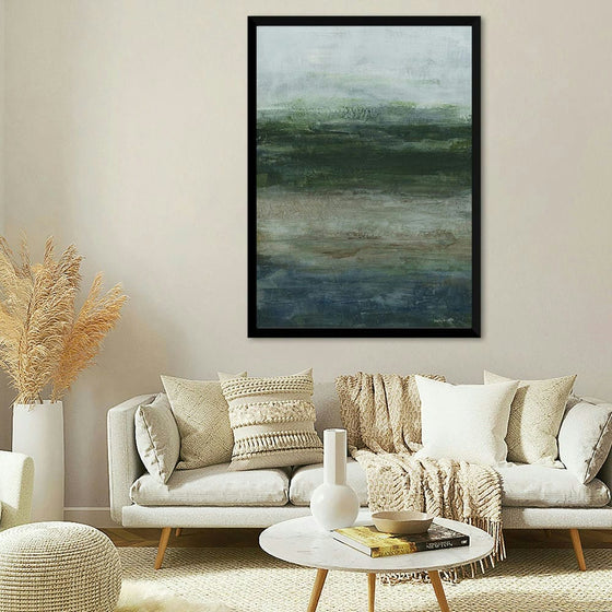 Add a touch of serene beauty to your home with “Slow Motion” by Haley Knighten. This captivating artwork features a tranquil landscape, where gentle waves ripple across a peaceful body of water, evoking a sense of calm and relaxation. The soft, muted colors and delicate details make it a perfect piece for creating a soothing atmosphere in any room. Printed on high-quality canvas with archival inks, this print ensures vibrant colors and long-lasting durability.