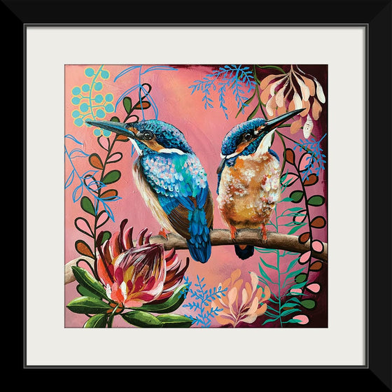 "Abstract Kingfisher Duo", Heylie Morris