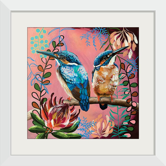 "Abstract Kingfisher Duo", Heylie Morris