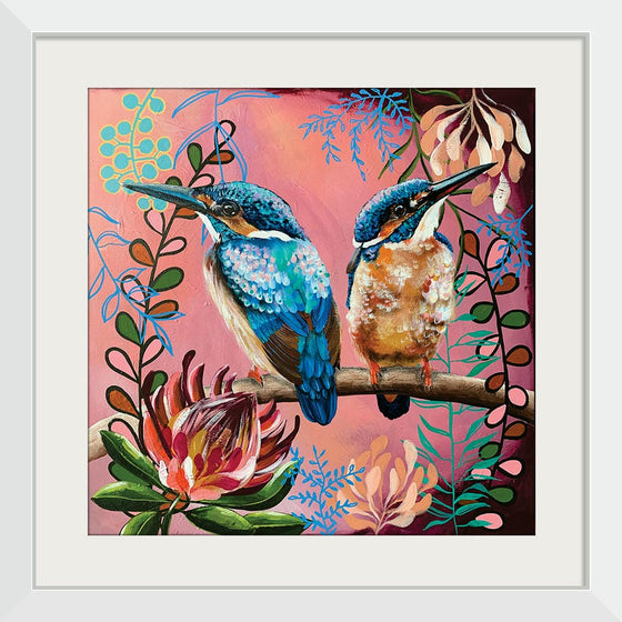 "Abstract Kingfisher Duo", Heylie Morris