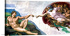 “Creation of Adam Cropped”, Michelangelo