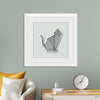 "Origami Cats Russian Blue Sitting", Benitta