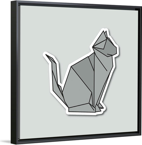 "Origami Cats Russian Blue Sitting", Benitta