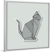 "Origami Cats Russian Blue Sitting", Benitta