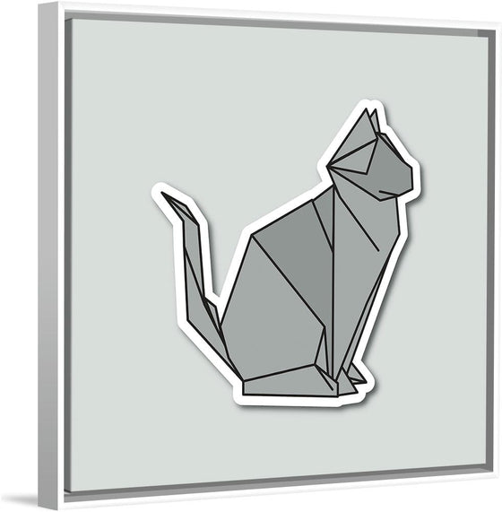 "Origami Cats Russian Blue Sitting", Benitta