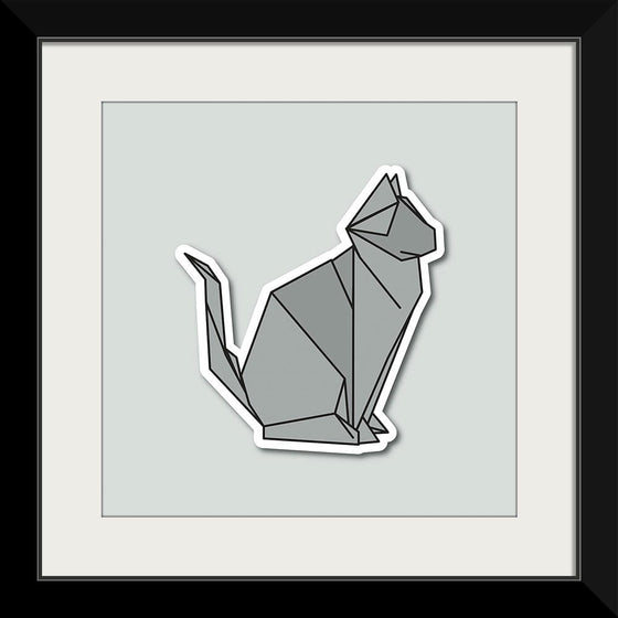 "Origami Cats Russian Blue Sitting", Benitta