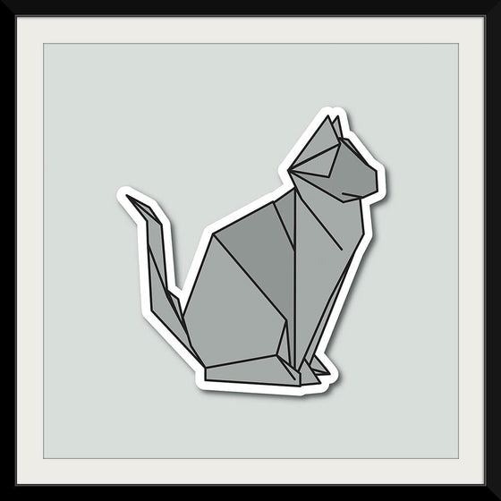 "Origami Cats Russian Blue Sitting", Benitta