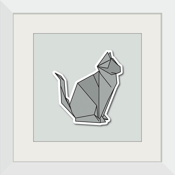 "Origami Cats Russian Blue Sitting", Benitta