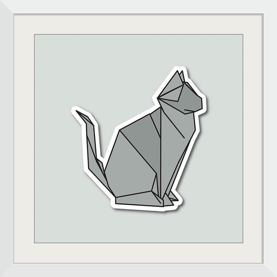 "Origami Cats Russian Blue Sitting", Benitta
