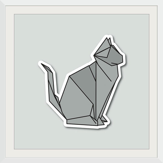 "Origami Cats Russian Blue Sitting", Benitta