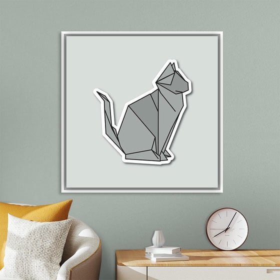 "Origami Cats Russian Blue Sitting", Benitta