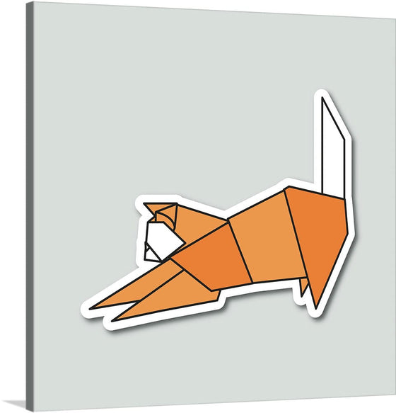 "Origami Cats Stretching Orange Cat", Benitta